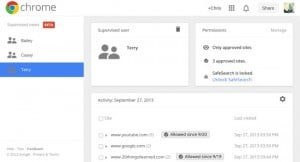 Chrome supervised user
