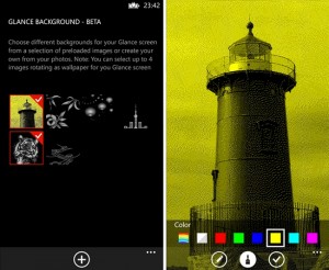Glance Background App