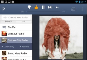 Pandora Tablet App