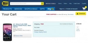 Best Buy Nexus 5 Price