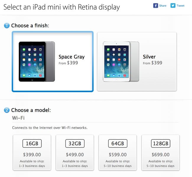 Retina iPad Mini