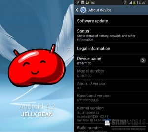 Android 4.3 Update