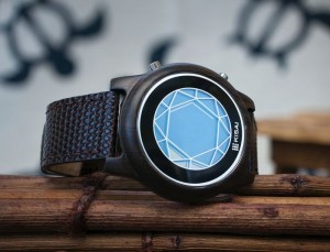 okyoflash Kisai Polygon Wood Watch