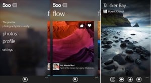 500px for Windows Phone