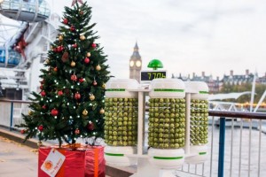 Brussel Sprouts Powered Christmas Tree