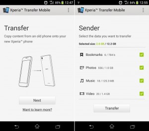 Xperia Transfer Mobile