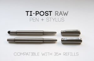 Ti-POST Raw Solid Titanium Pen And Stylus