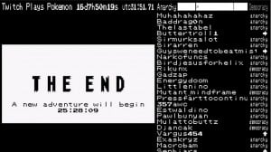 twitch plays pokemon game over