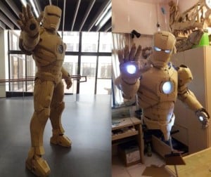 cardboard iron man suit