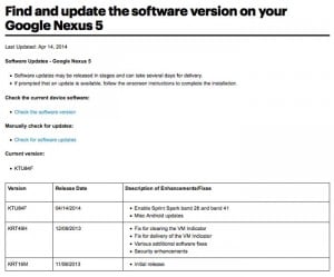 Nexus 5 Android 4.4.3 Update