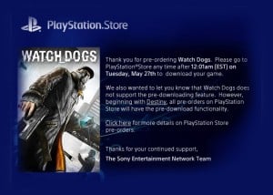 PlayStation Pre-loading