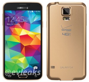 Gold Samsung Galaxy S5