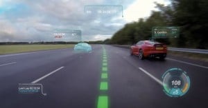 jaguar virtual windscreen