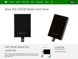 Xbox 360 500gb