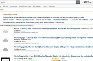 Amazon Kindle Voyage