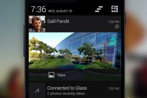 Google Glass Android Notifications