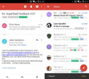 Gmail for Android 5.0