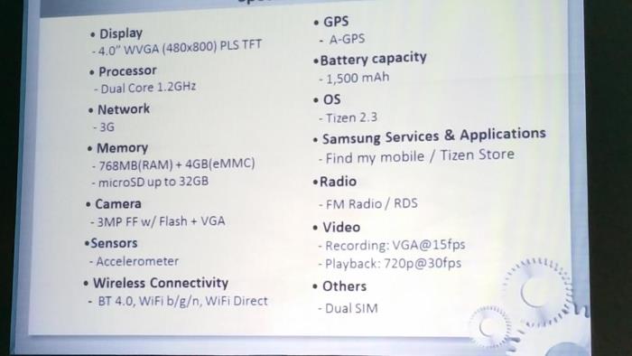 samsungz1specs