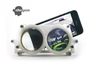 Altergaze virtual reality vizor