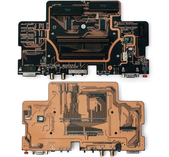 Analogue Interactive Aluminium NES motherboard