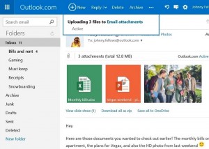 Outlook attachement save OneDrive