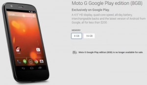 moto g GPE