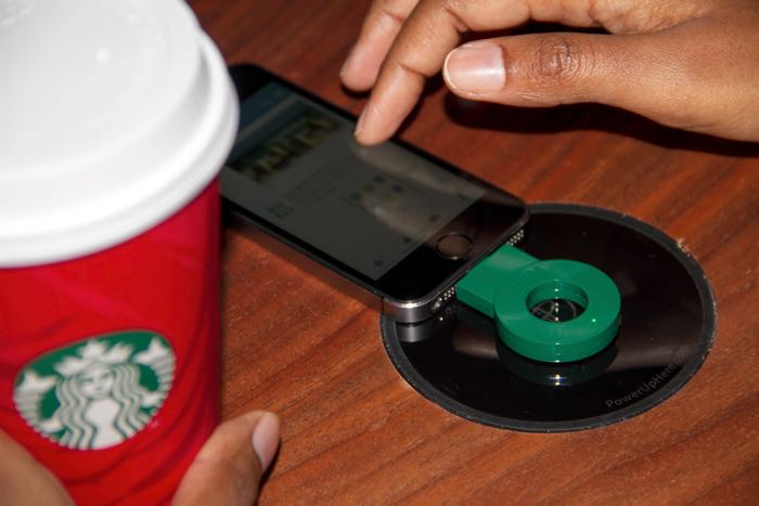 starbucks wireless charging