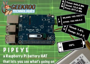 Pipeye Raspberry Pi Advanced Battery HAT