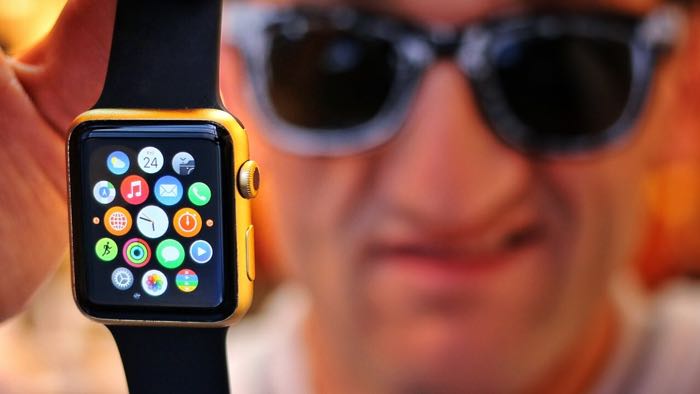 Gold apple watch