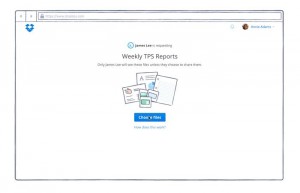 Dropbox file request