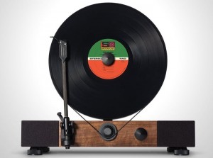 Floating Record Vertical Turntable
