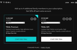 Tidal Streaming Music Service