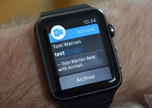 Microsoft Outlook Apple Watch App