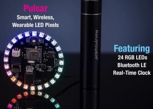 Smartphone Controlled Wireless Wearable LED Pixels