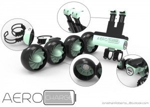 AeroCharge Wind Powered Bike Smartphone Charger
