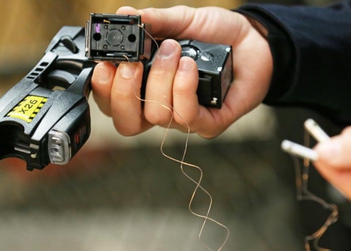 Taser Fired In Slow Motion Into Bare Skin