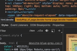 Google Chrome’s Developer Tools Dark Theme