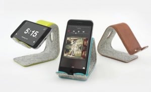 Positionable Leather Smartphone Stand