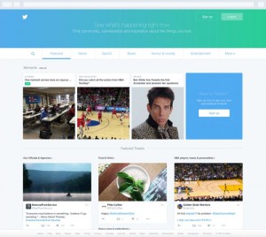 twitter homepage