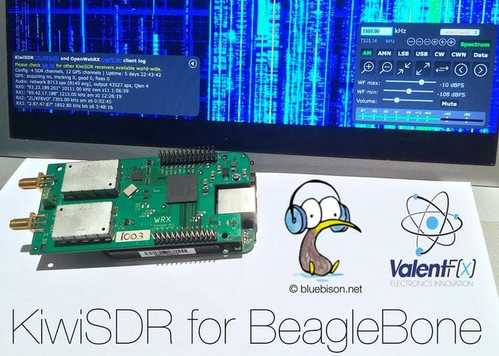 KiwiSDR BeagleBone Software