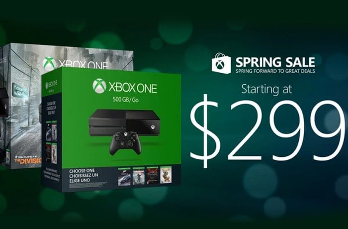 Microsoft Spring Sale Prices Xbox One At $299