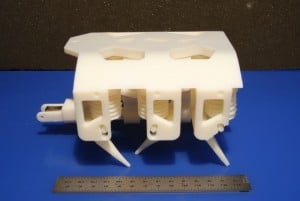 MIT have this week unveiled a new 3D Printed Hydraulic Robot which includes both solids and liquids and can be manufactured without the need for any assembly and takes the form of a small hexapod robot that weighs roughly 1.5 pounds and measures less than 6 inches long. The new 3D Printed Hydraulic Robot has been created by the Computer Science and Artificial Intelligence Lab at MIT and shows a glimpse at what might be possible in the future and reveals a early way for robots to start building other robots even if they are not as yet capable of carrying out complex tasks. Check out the video below to learn more about this first-ever 3D printed hydraulic robot that involves printing solid and liquid materials at the same time and was created using a commercially available 3D printer. CSAIL Director Daniela Rus, who oversaw the project and co-wrote the paper explains : Our approach, which we call ‘printable hydraulics,’ is a step towards the rapid fabrication of functional machines. All you have to do is stick in a battery and motor, and you have a robot that can practically walk right out of the printer. For more information on the new 3D Printed Hydraulic Robot jump over to the MIT resources websites for details via the links below.