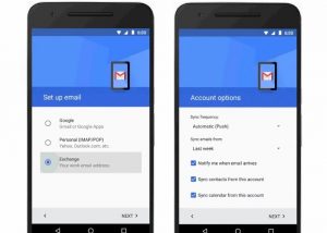Android Gmail App Exchange