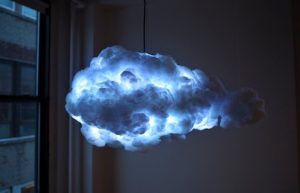 Cloud Lamp Mimics Thunder Clouds Indoors