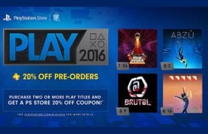 PlayStation Store PLAY 2016