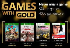 Xbox Live Games With Gold
