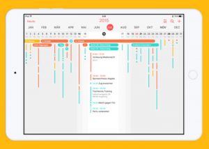 Calendar App Timeslide
