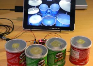 Pringles Cans Transformed Into MIDI Drum Kit