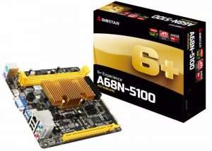 Fanless A68N-5100 Kabini Motherboard