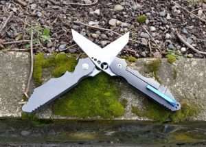 Titanium Framelock Flipper Knife